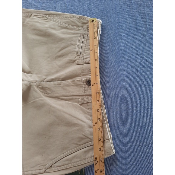 Lauren Ralph Lauren Biltmore Chino Pants Cream Cotton Khaki Wide Leg 12 NEW SEE - Picture 6 of 10
